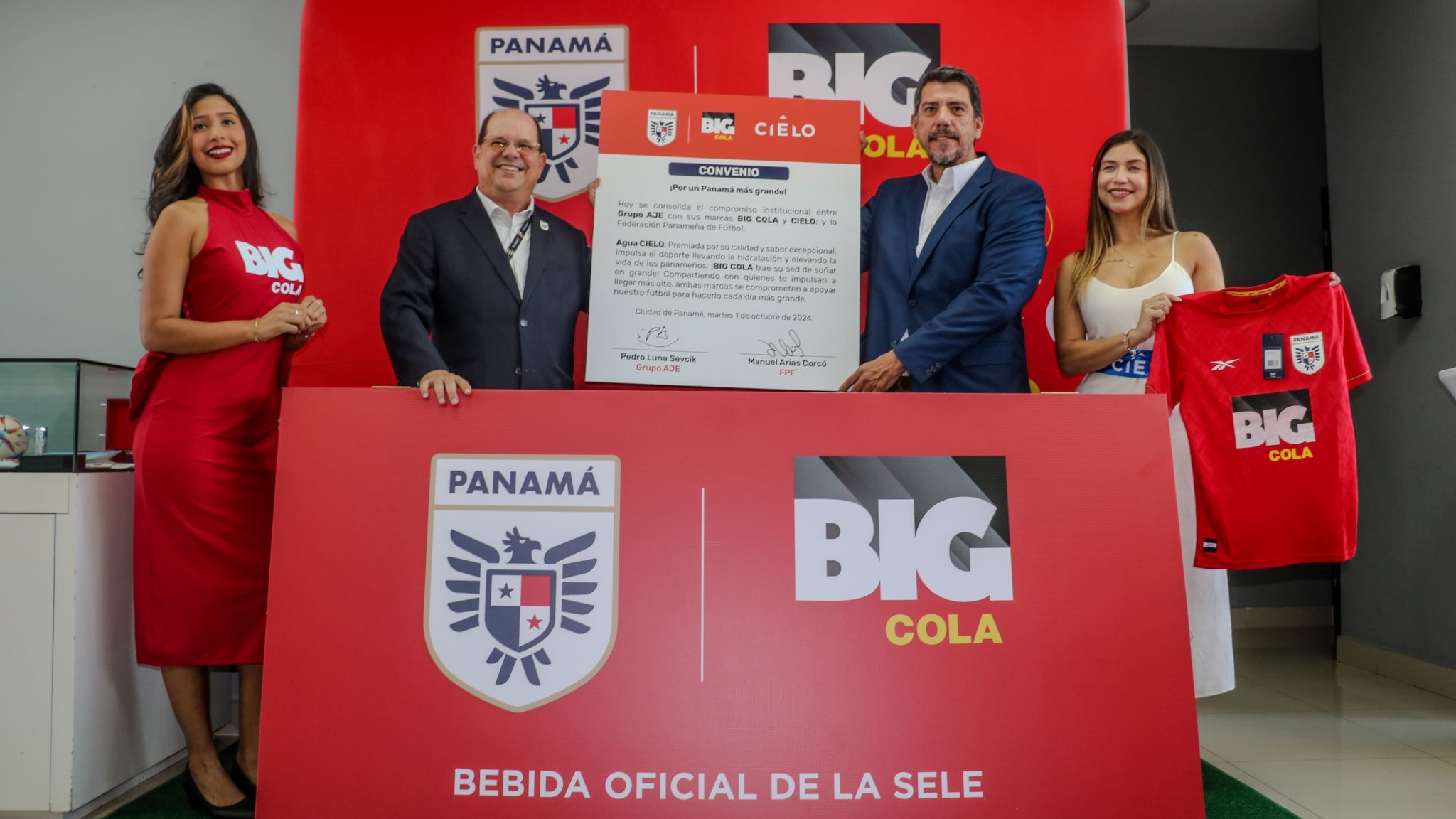 Agua Cielo anuncia patrocinio para fortalecer la Selección Panameña de Fútbol